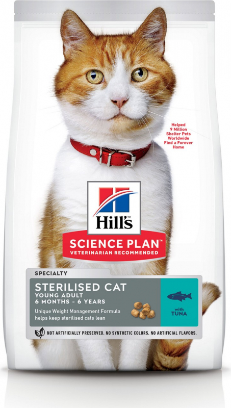 HILL'S Science Plan Feline Young Adult Sterilised Cat Thon pour chat stérilisé