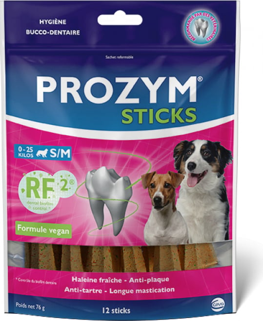 PROZYM RF2 Sticks Dentaires Brevetés pour Chien