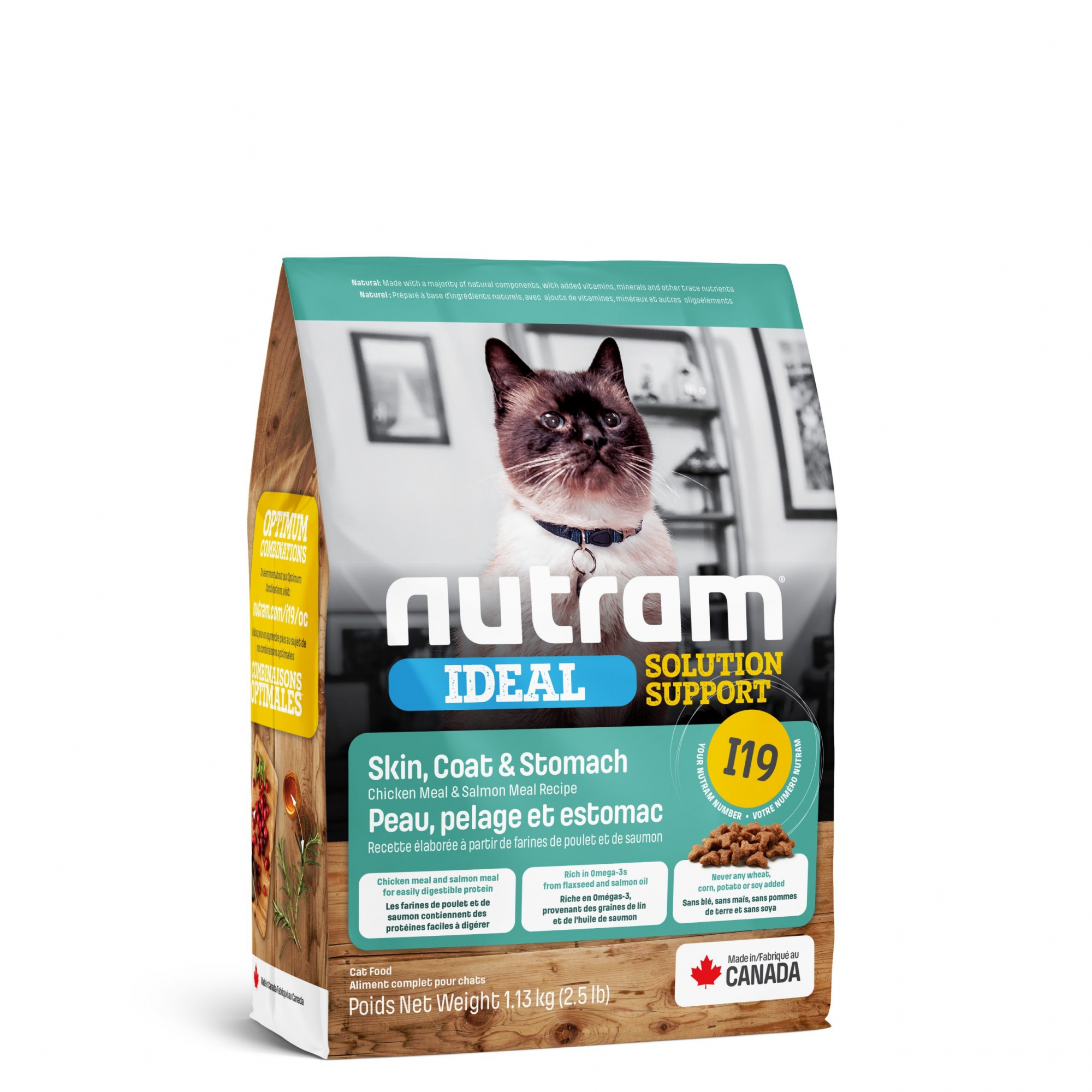NUTRAM Ideal Solução Suporte Sensitive I19 para gato