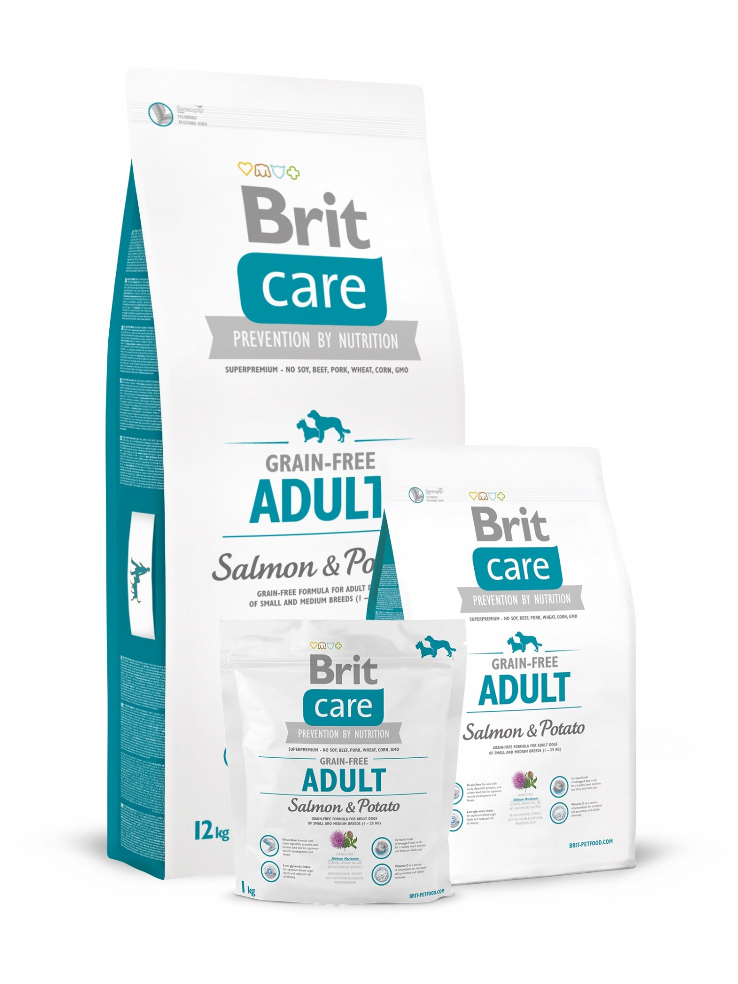 BRIT Care Grain-Free Adult Salmon & Potato pour Chien adulte de petite et moyenne taille