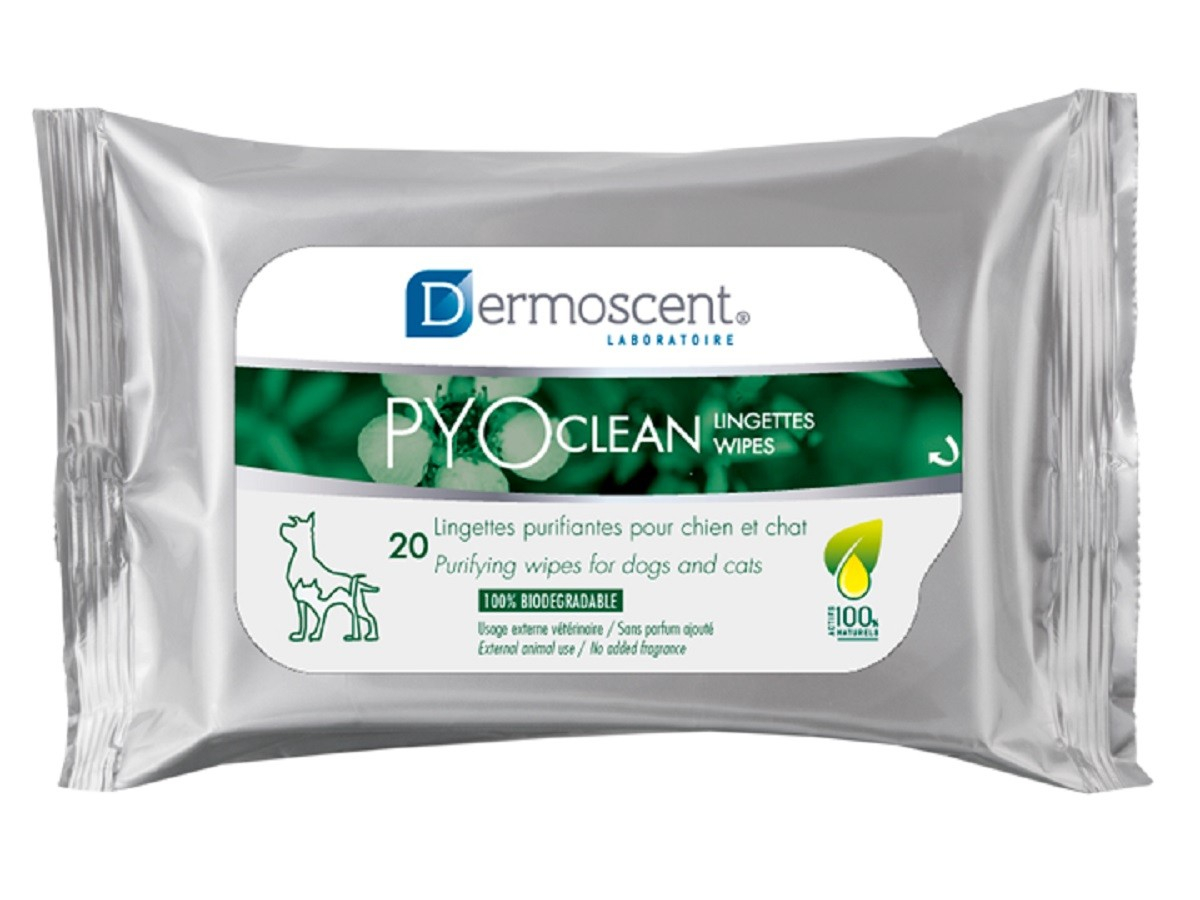 Dermoscent PYOclean Reinigungstücher für lokale Hautinfektionen