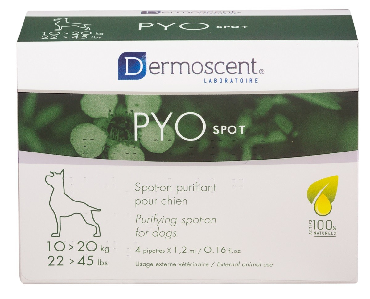 Dermoscent PYOspot Spot-on purificador para cães