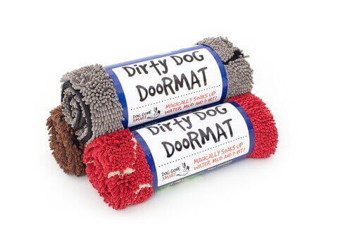 absorbierende Matte i grau Kruuse Dirty Dog Doormat