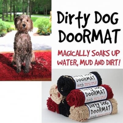 Tapis absorbant marron Kruuse Dog Dirty Doormat 