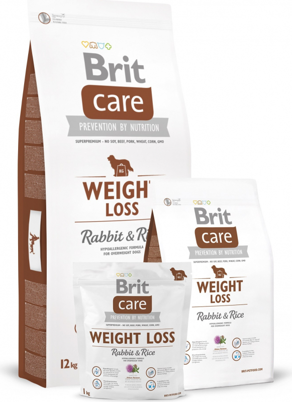 BRIT CARE Weight Loss Rabbit & Rice pour Chien en surpoids