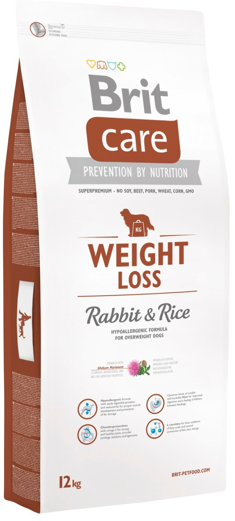 BRIT CARE Weight Loss Rabbit & Rice für übergewichtige Hunde
