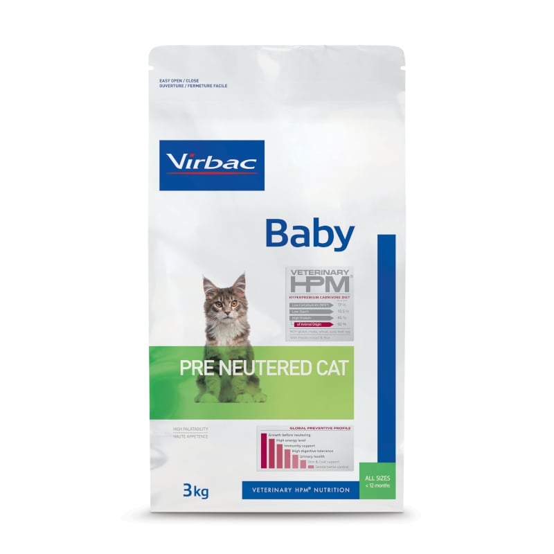 Virbac Veterinary HPM Baby Pre Neutered für Katzen und Kätzchen