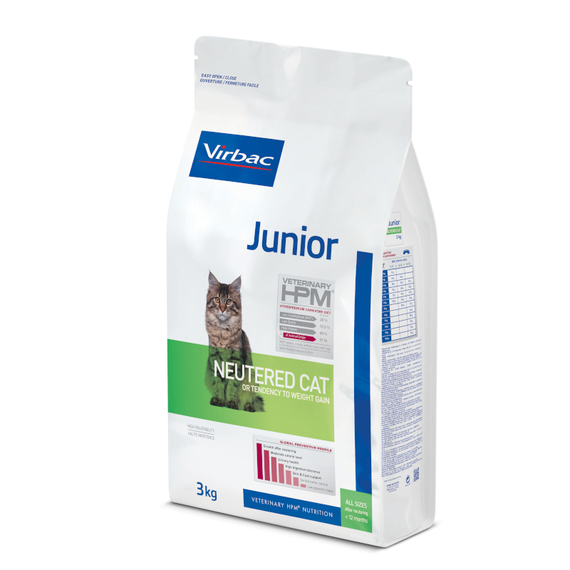 Virbac Veterinary HPM Junior Neutered pour chaton stérilisé