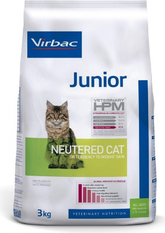 Virbac Veterinary Hpm Junior Neutered Pour Chaton Sterilise
