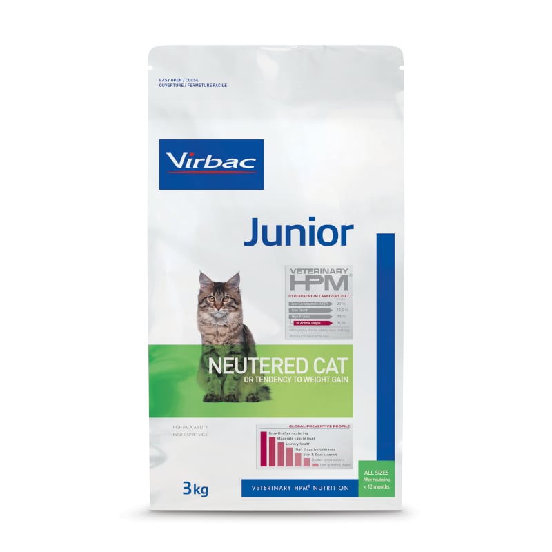 Virbac Veterinary HPM Junior Neutered für sterilisierte Katzen