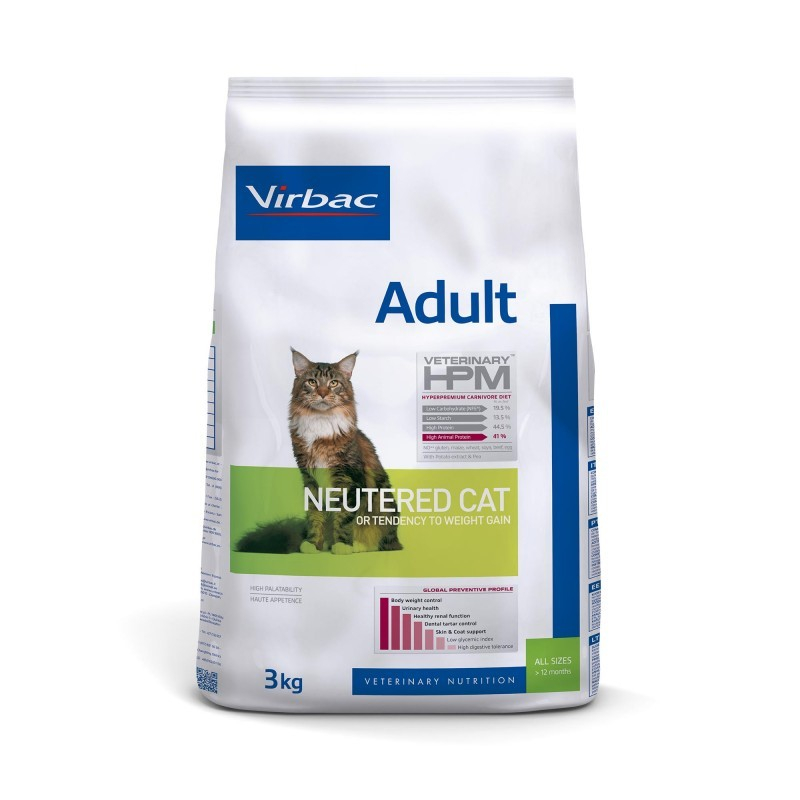 Virbac Veterinary Hpm Adult Neutered Pour Chat Adulte Sterilise