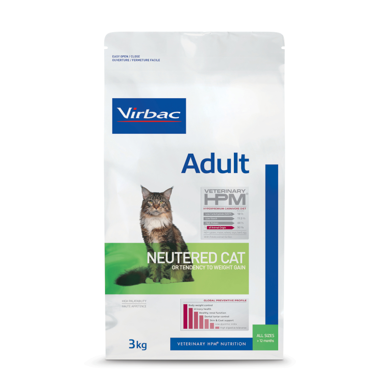 VIRBAC Veterinary HPM Adult Neutered pour chat adulte stérilisé