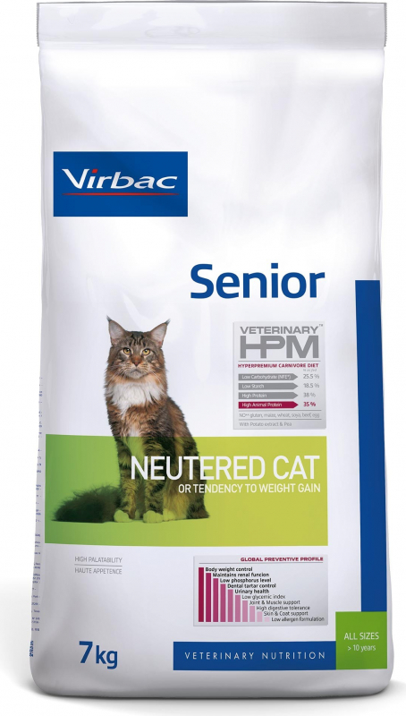 Virbac Veterinary Hpm Senior Neutered Pour Chat Senior Sterilise