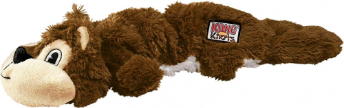 Jouet peluche écureuil avec corde KONG Scrunch Knots