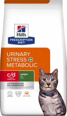 HILL'S Prescription Diet c/d Urinary Stress Multicare + Metabolic Croquettes pour Chat au Poulet