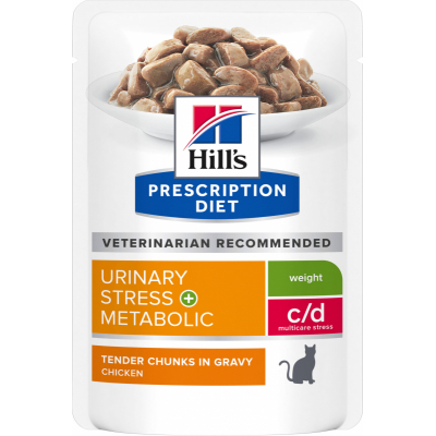 HILL'S Prescription Diet c/d Urinary Stress Multicare + Metabolic Croquettes pour Chat au Poulet