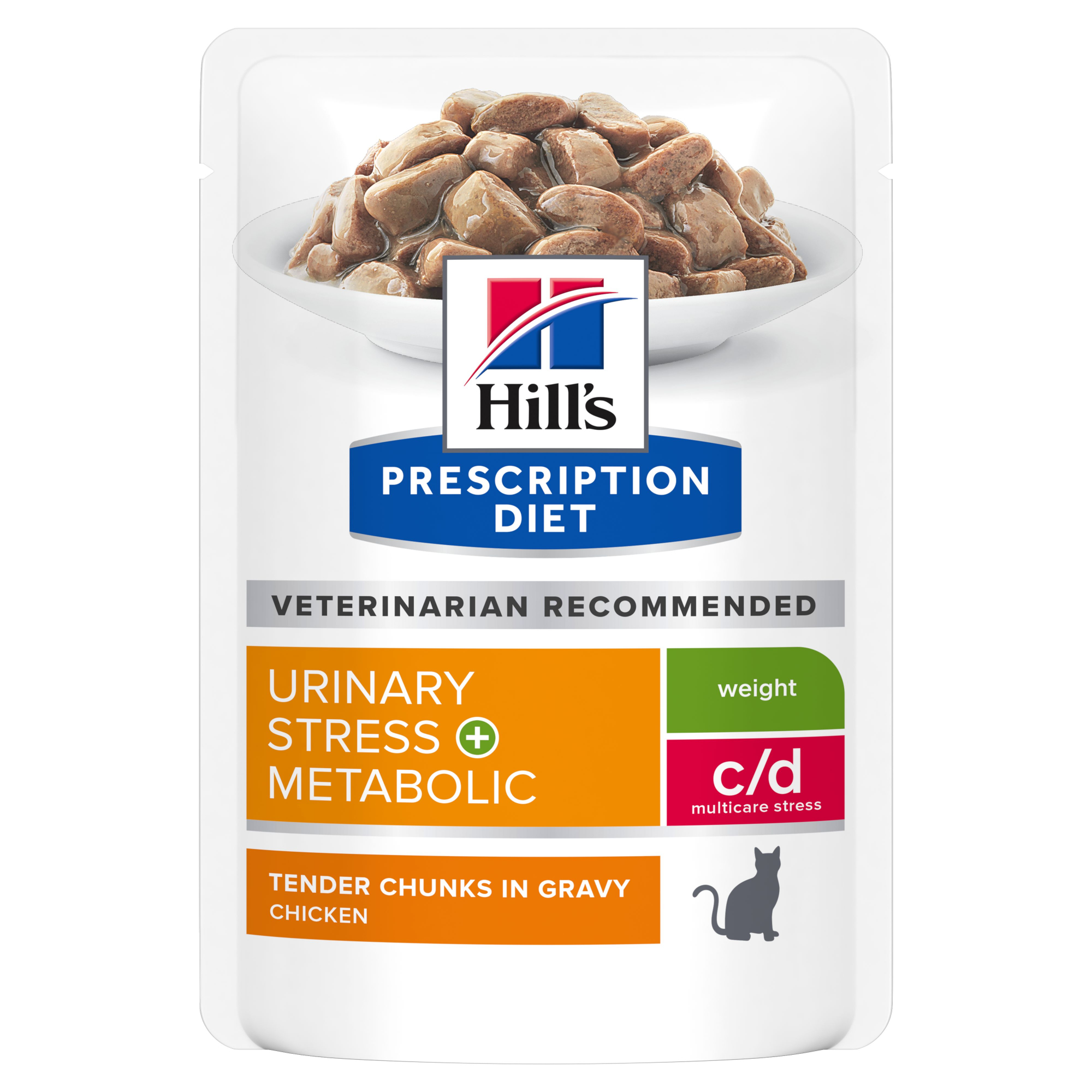 Sacos reseláveis de patés para gatos adultos HILL'S Prescripção Diet Metabolic + Urinary Stress