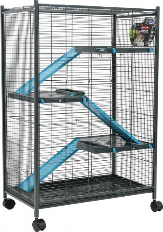 Cage Indoor Maxi Loft 2 Bleu pour Rat et Furet
