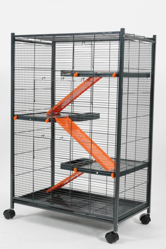 Cage Indoor Maxi Loft 2 Orange pour Rat et Furet