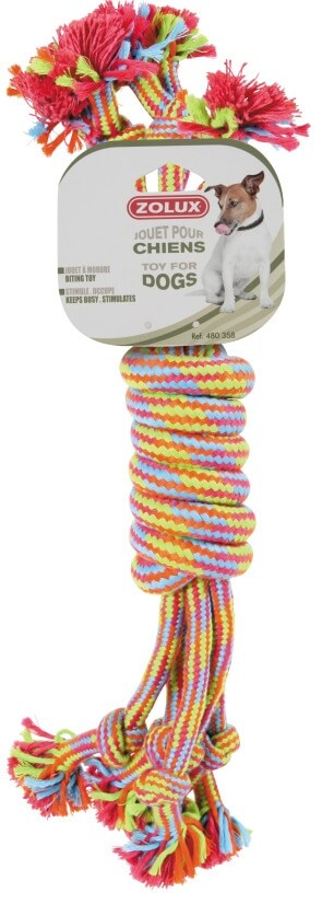 Gekleurde touwhaspel - 35cm