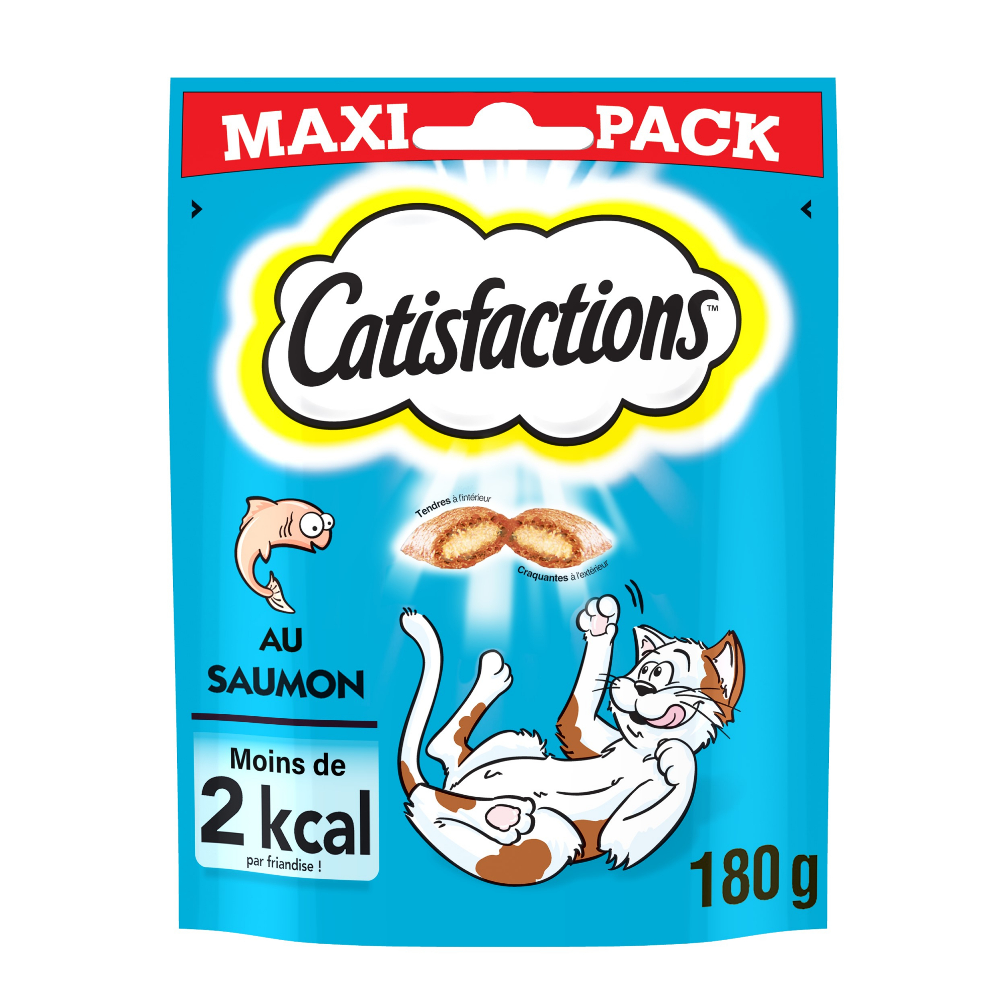 Catisfactions Gluseimas com salmão para gato e gatinho