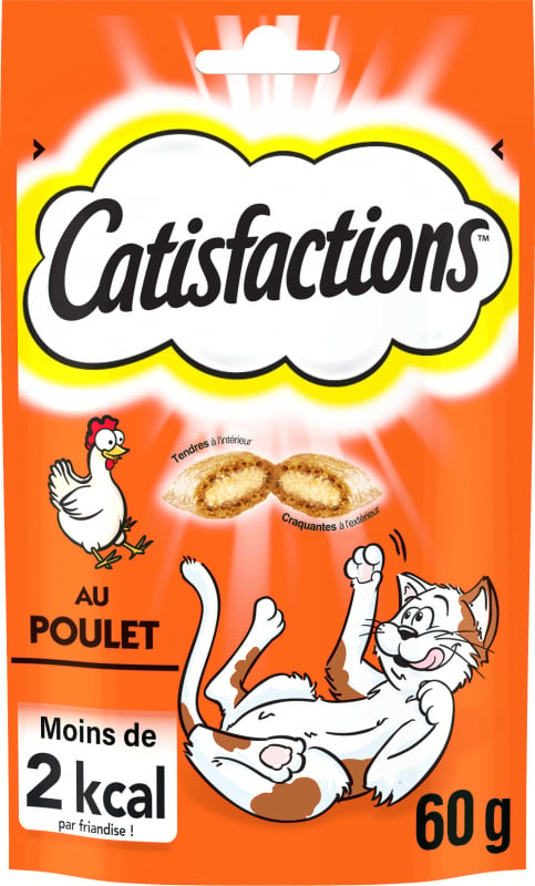 Friandises Catisfactions au Poulet pour chat et chaton