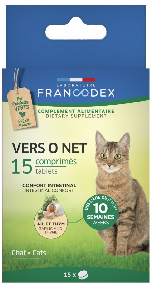 Francodex Vers O Net pour chaton et chat en comprimés