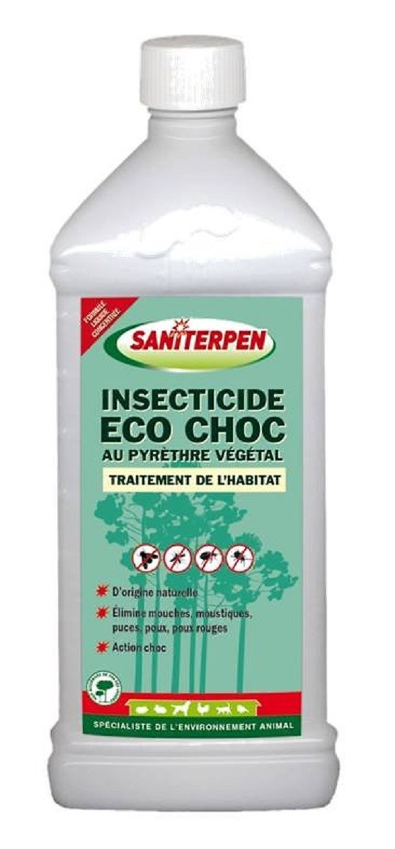 SANITERPEN Insecticide EcoChoc 1L Fumígeno anti-pulgas e insecticidas para habitat