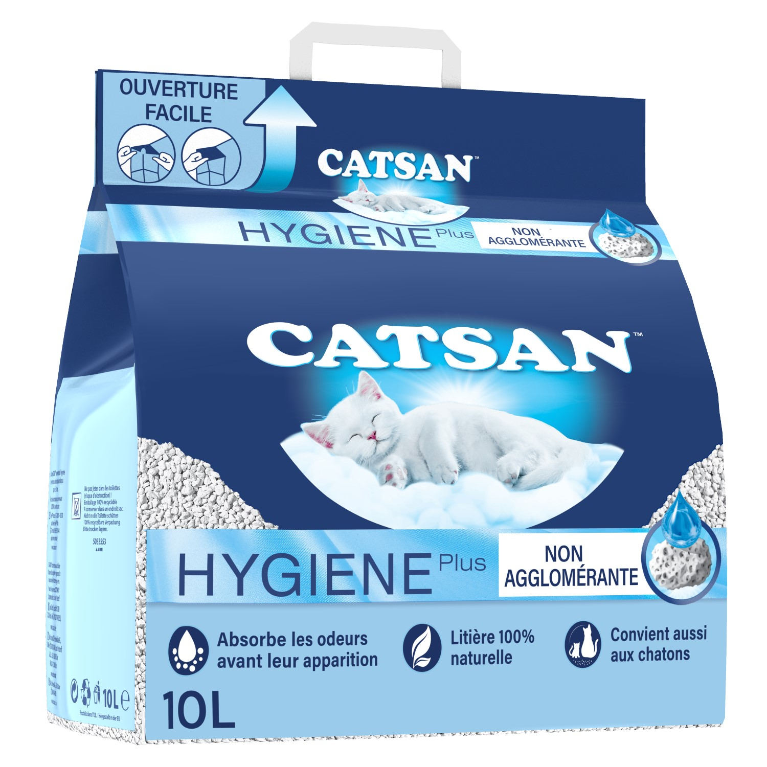 Areia mineral para gato CATSAN Higiene Plus 10 ou 20L