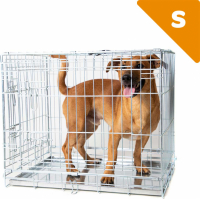 Cage pour chien, EGETOTA Cage pour Chien Pliable avec 2 Portes