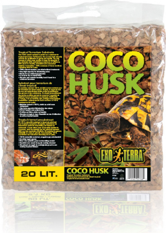 COCO HUSK Sustrato de cáscara de coco para terrario tropical