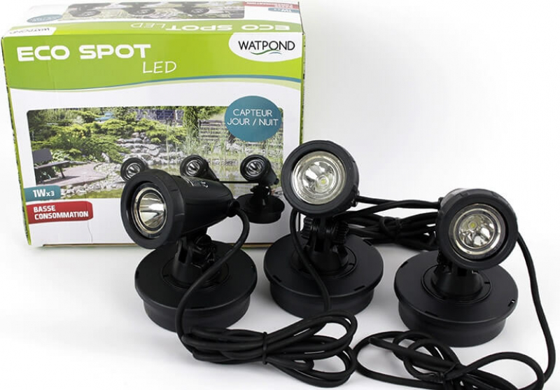 Spot iluminación estanque ECOSPOT LED (3 unidades)