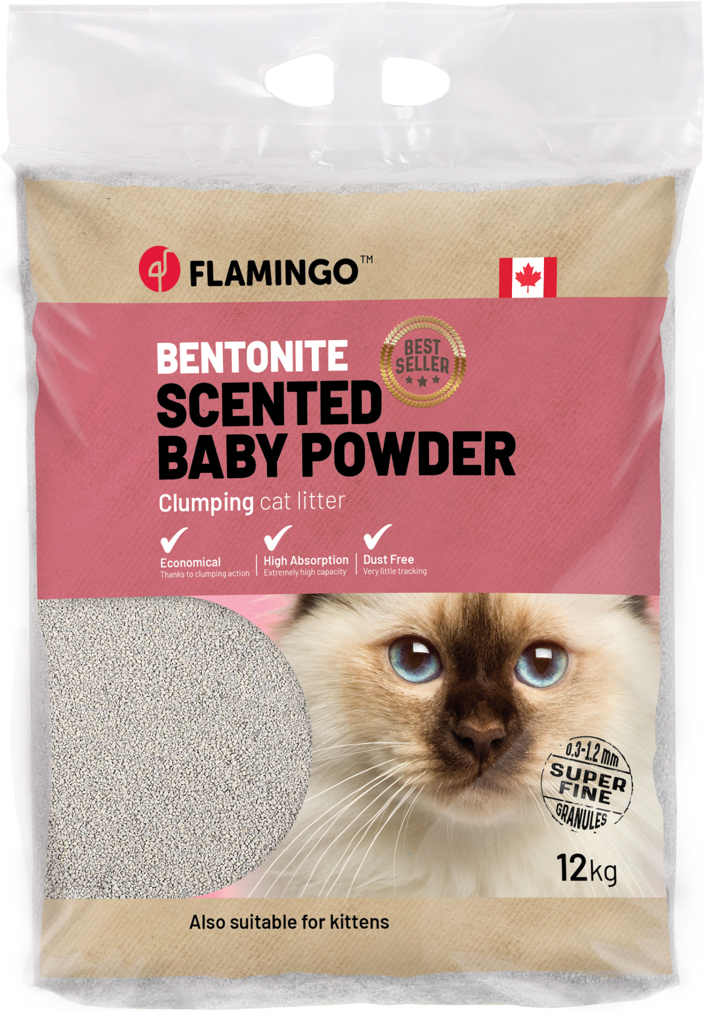  Klontvormende kattenbakvulling Baby powder 