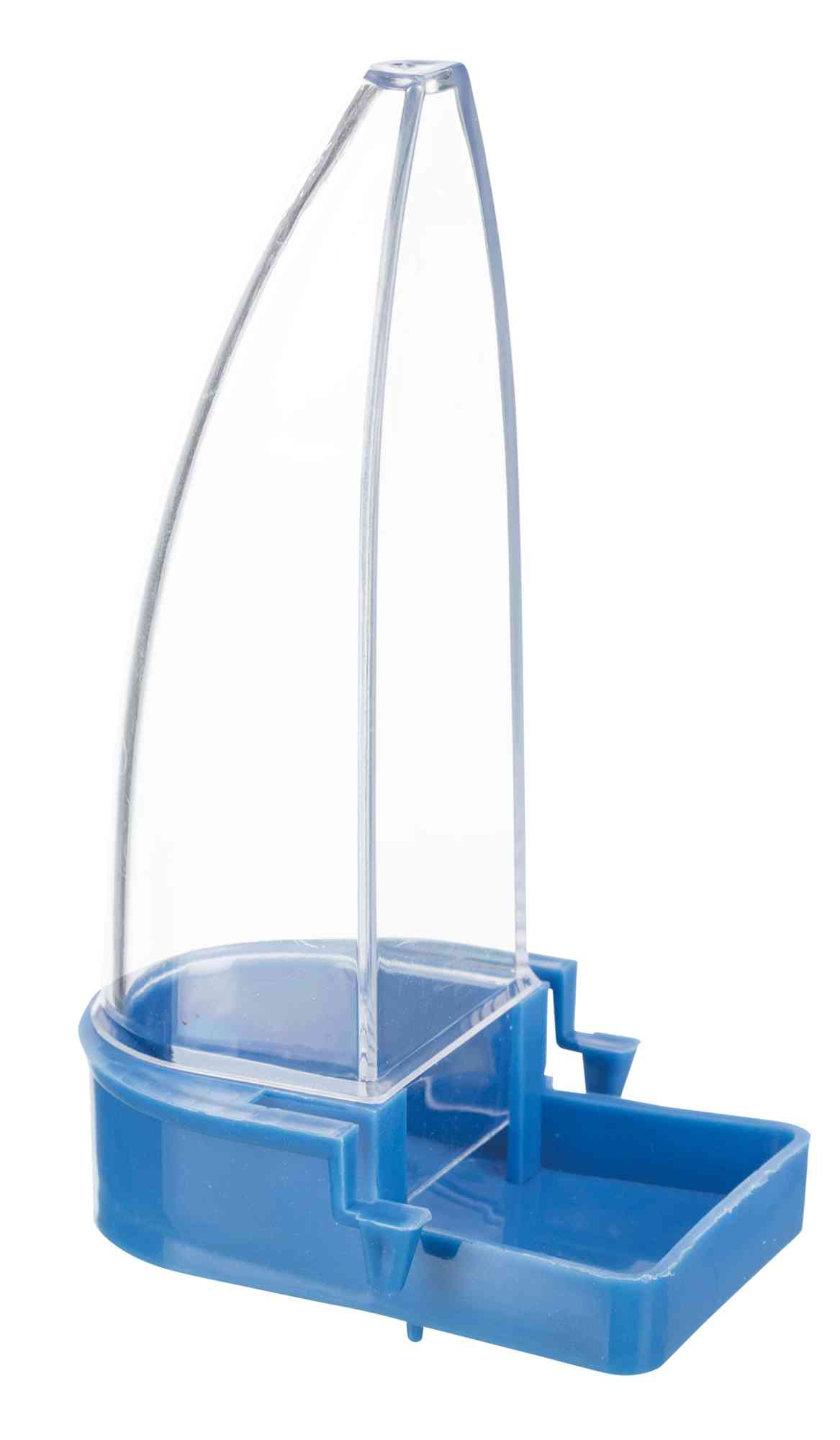 Dispensador de agua y comida de plástico con base ancha