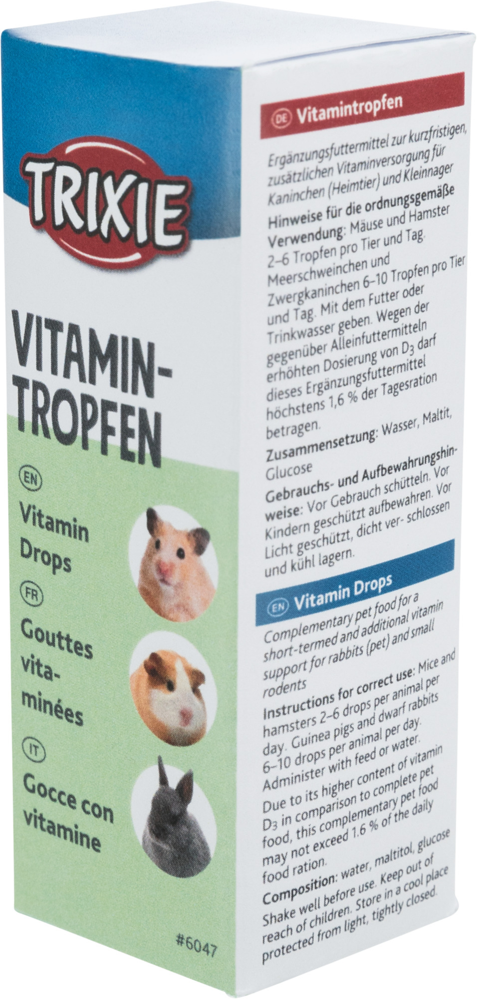 Vitaminedruppels voor knaagdieren
