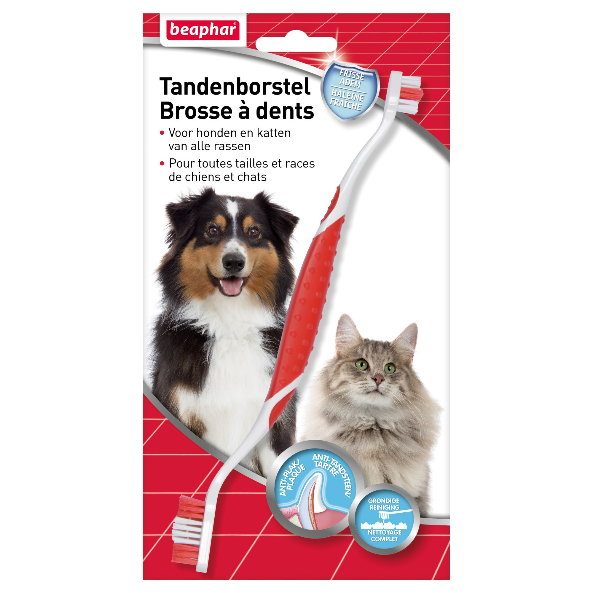 Escova de dentes para cães e gatos da Beaphar