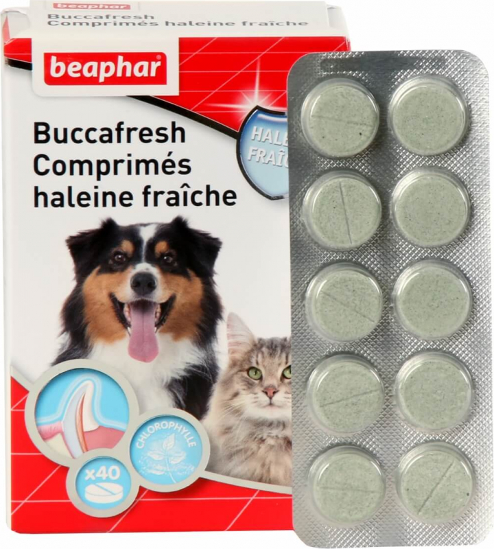 Buccafresh, pastillas para el mal aliento para perros y gatos