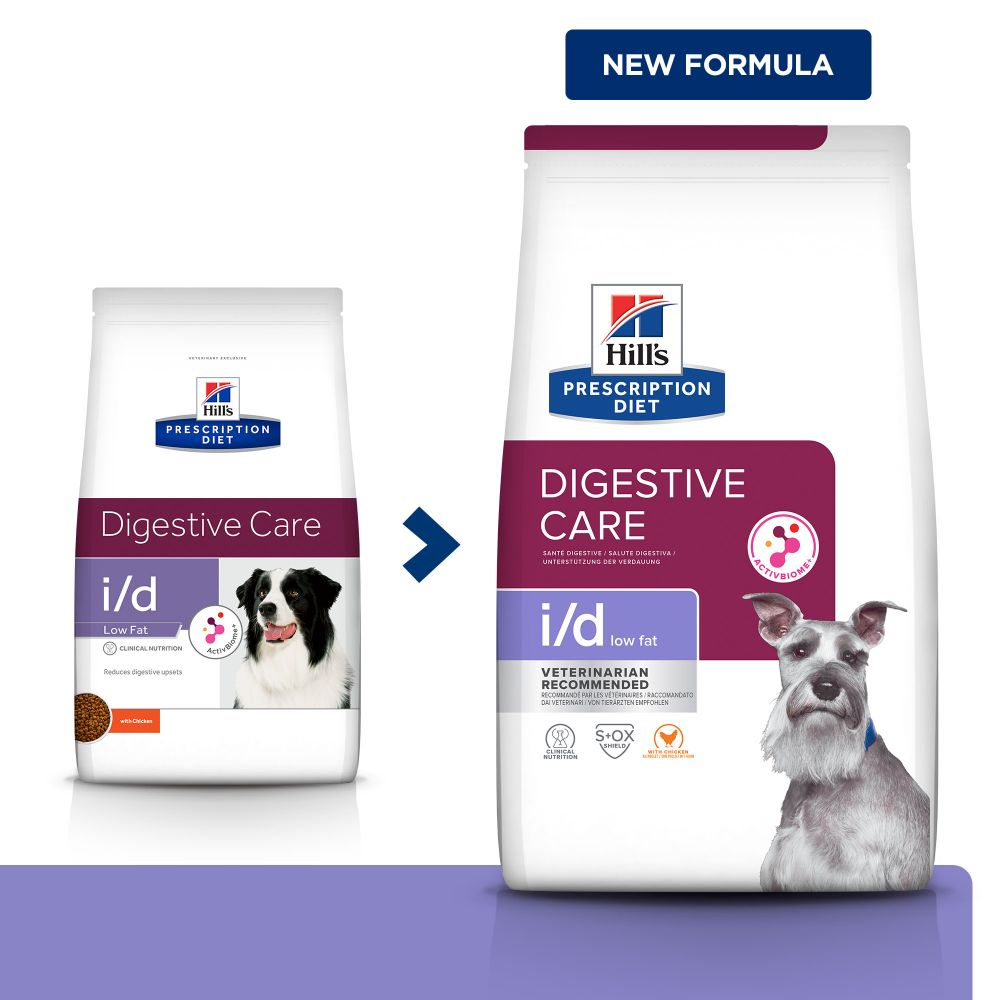 HILL'S Prescription Diet I/D Digestive Low Fat pour chien adulte