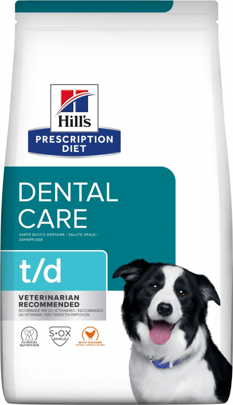 HILL'S Prescription Diet T/D Dental Care croquettes pour chien Adulte