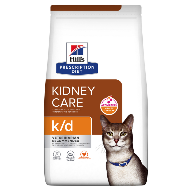 Alimentação para gato com problemas urinários e renais HILL'S Prescription Diet k/d Kidney