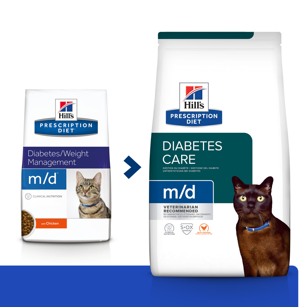 HILL'S Prescription Diet m/d Diabetes Ração para Gato de Frango