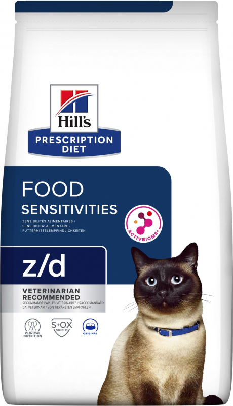 HILL'S Prescription Diet Z/D Food Sensitivities Croquettes pour chat adulte