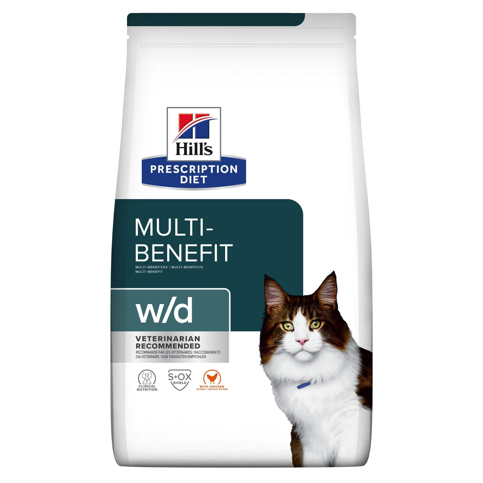 HILL'S Prescription Diet W/D Digestive & Weight Management per gatti adulti