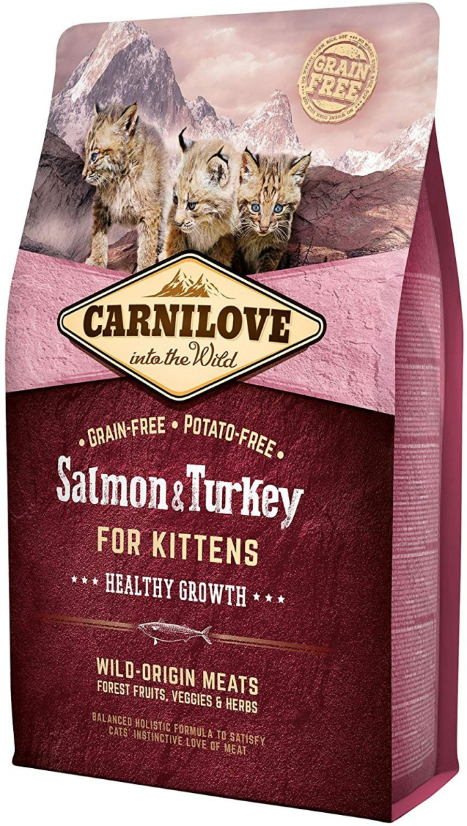 Carnilove Kitten Pienso para gatitos con salmón y pavo