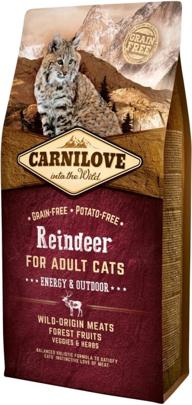 Carnilove Adult Cats Energy & Outdoor Pienso para gatos activos
