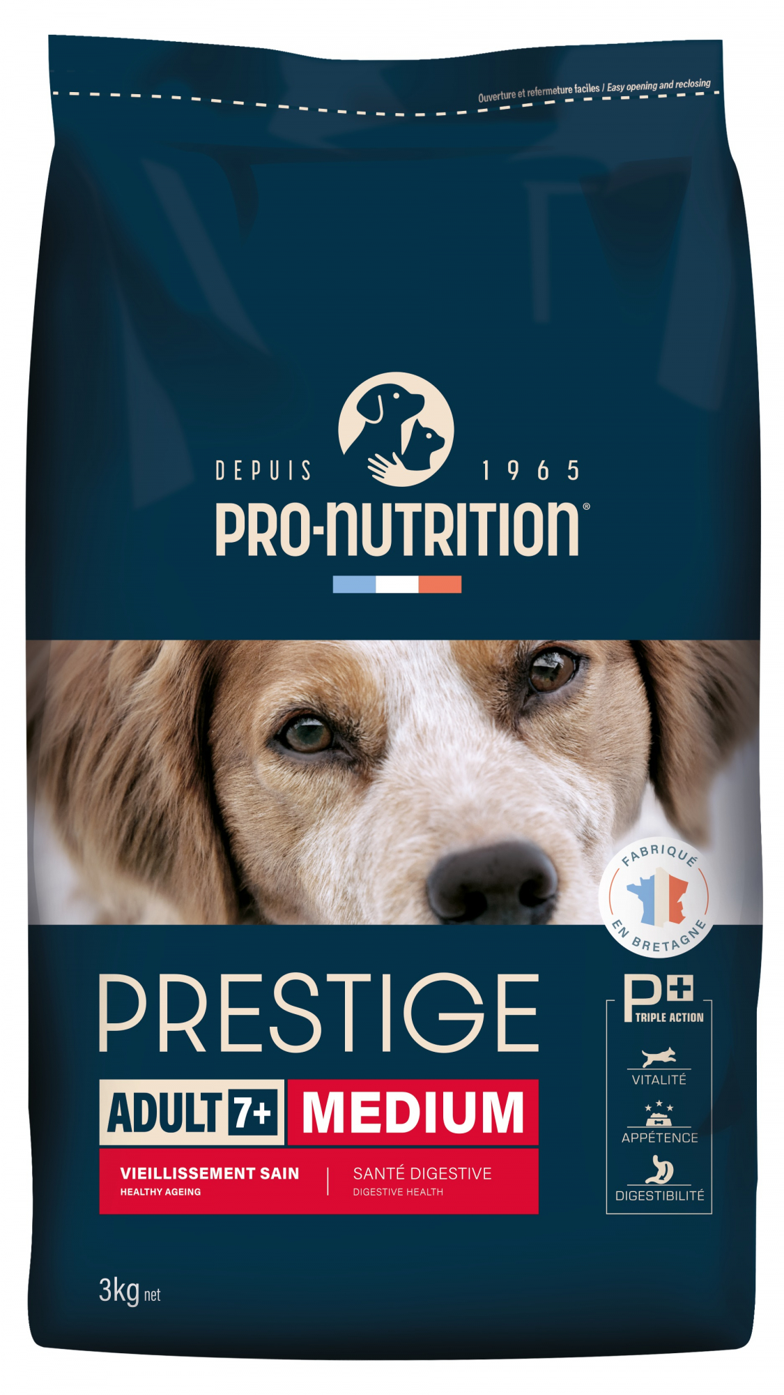PRO-NUTRITION Flatazor PRESTIGE Senior Adult 7+ mit Geflügel für ältere Hunde mittelgroßer Rassen