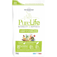 PRO-NUTRITION Pure Life Sans Céréales Light & Sterilized pour chien adulte stérilisé ou en surpoids