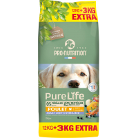 PRO-NUTRITION Pure Life Sans Céréales Light & Sterilised au Poulet pour chien adulte stérilisé ou en surpoids