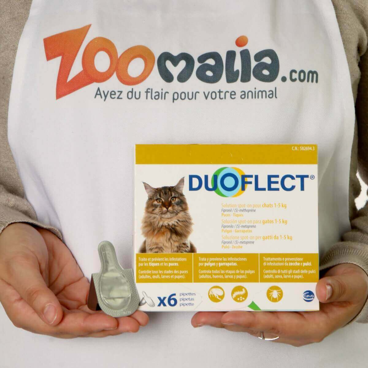 Anti-Parasitenpipetten DUOFLECT für Katzen und kleine Hunde