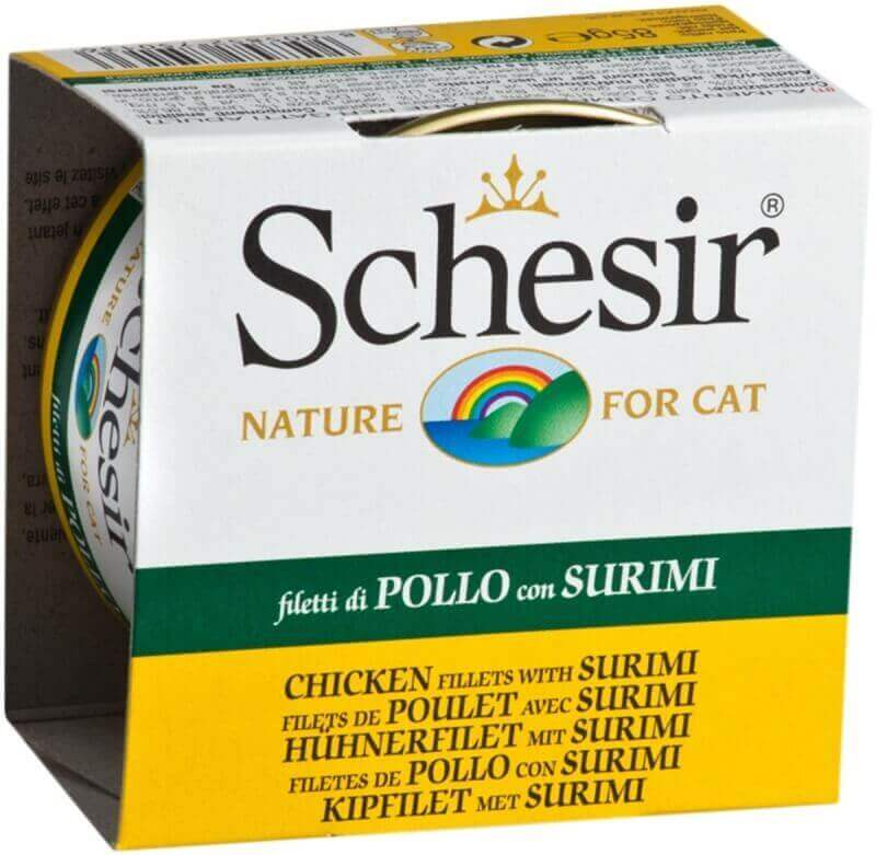SCHESIR Cibo umido in Gelatina per gatti adulti - 85g - 13 gusti tra cui scegliere
